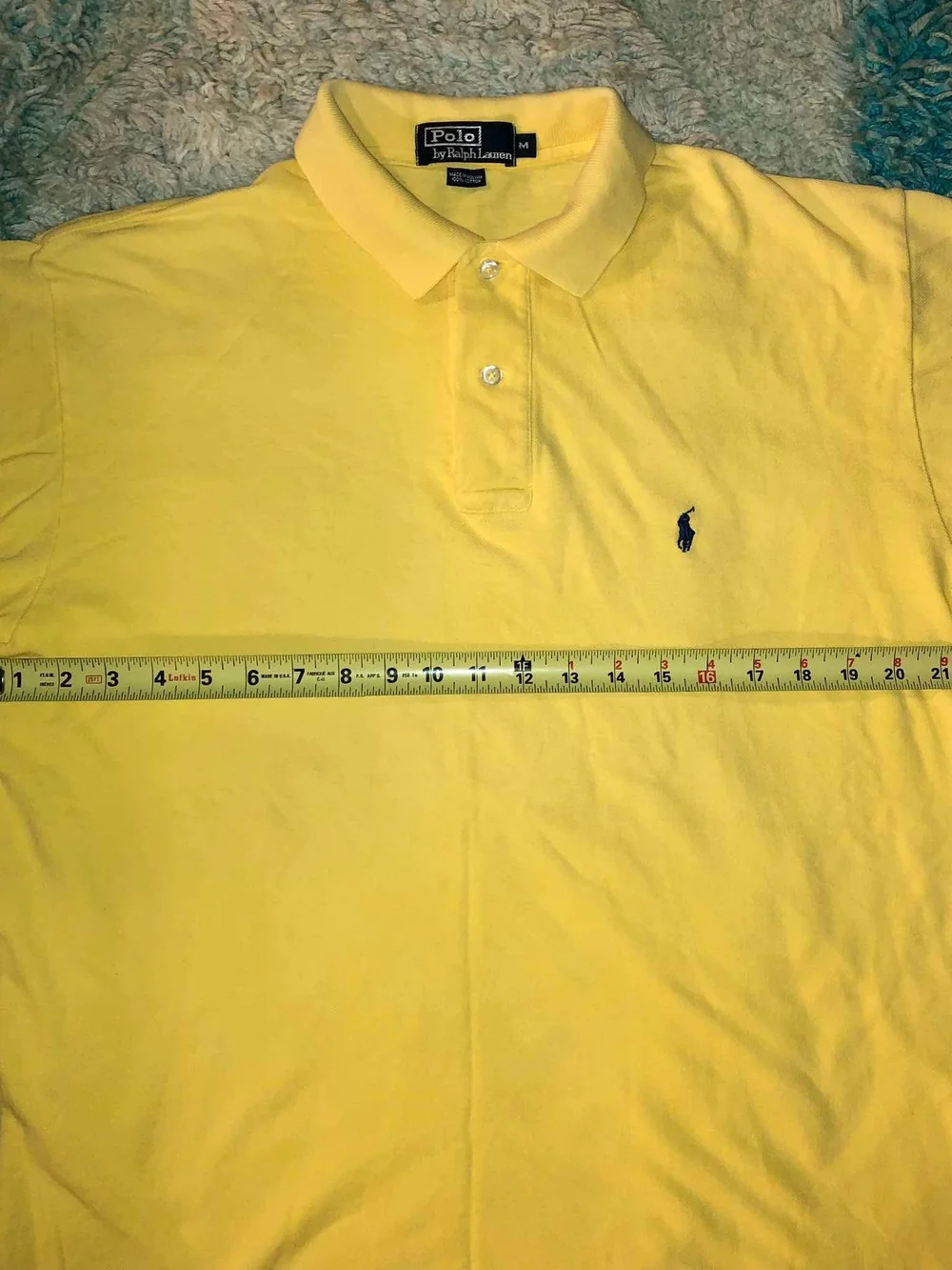 Ralph Lauren Yellow Polo Shirt with Navy Pony